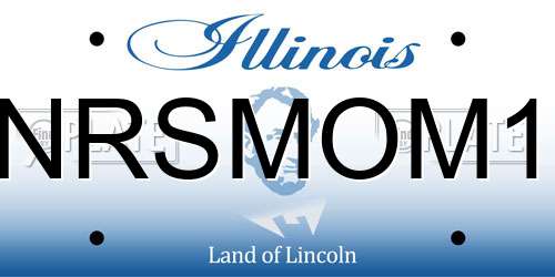 NRSMOM1 Illinois License Plate