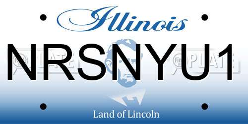 NRSNYU1 Illinois License Plate