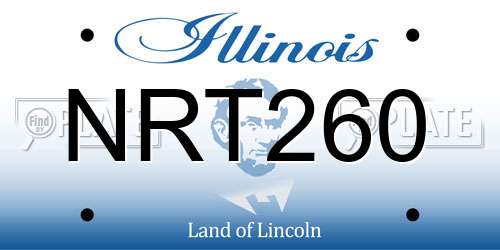 NRT260 Illinois License Plate