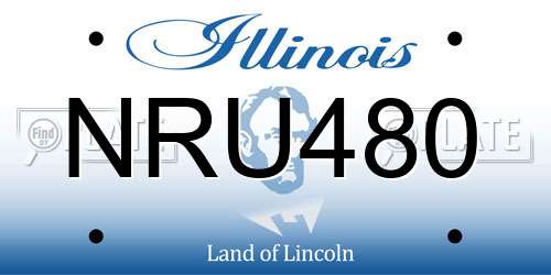 NRU480 Illinois License Plate