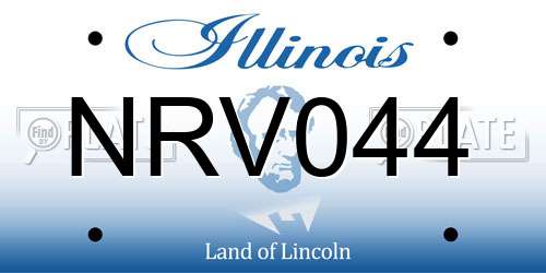 NRV044 Illinois License Plate