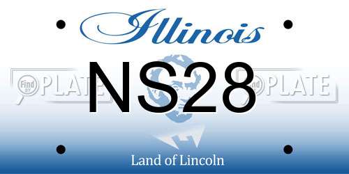 NS28 Illinois License Plate