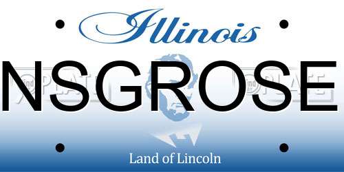 NSGROSE Illinois License Plate