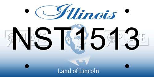 NST1513 Illinois License Plate
