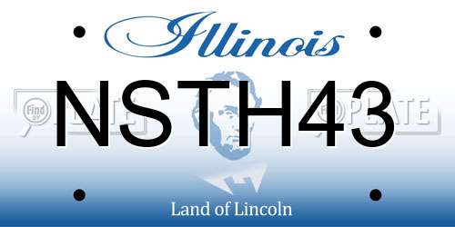 NSTH43 Illinois License Plate