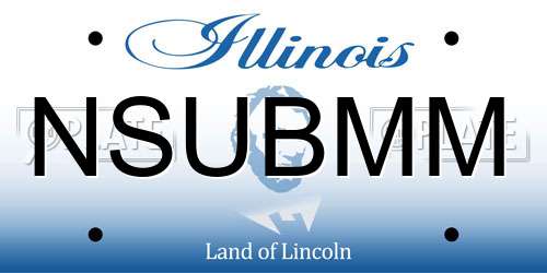 NSUBMM Illinois License Plate