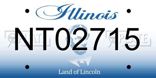 NT02715 Illinois License Plate