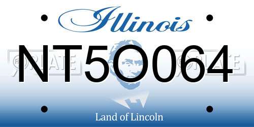 NT5O064 Illinois License Plate