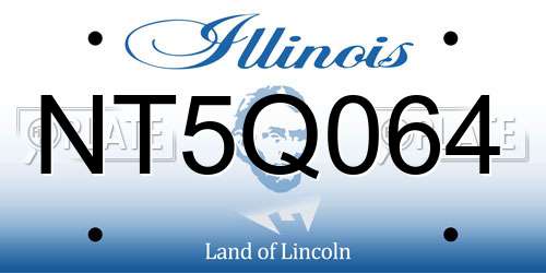 NT5Q064 Illinois License Plate