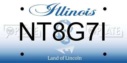 NT8G7I Illinois License Plate