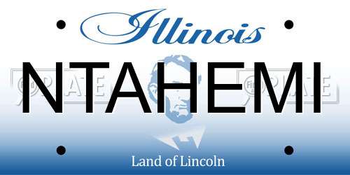 NTAHEMI Illinois License Plate