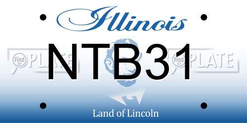 NTB31 Illinois License Plate