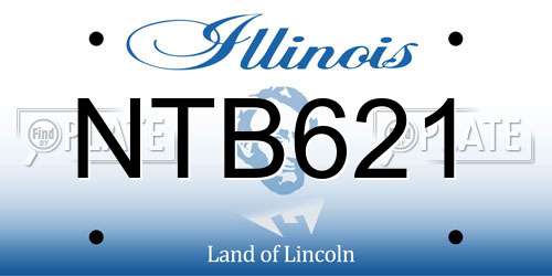 NTB621 Illinois License Plate