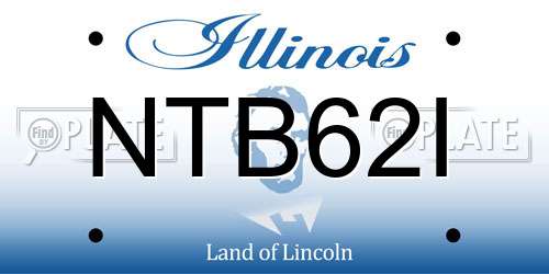 NTB62I Illinois License Plate