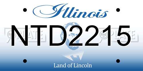 NTD2215 Illinois License Plate