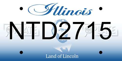 NTD2715 Illinois License Plate