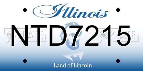 NTD7215 Illinois License Plate