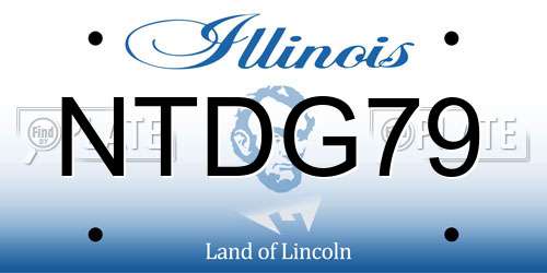 NTDG79 Illinois License Plate