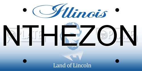 NTHEZON Illinois License Plate