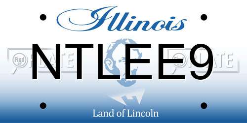 NTLEE9 Illinois License Plate