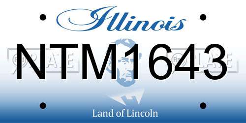 NTM1643 Illinois License Plate