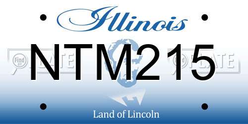 NTM215 Illinois License Plate