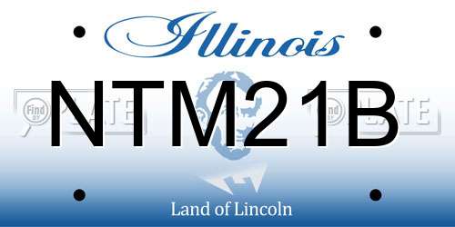 NTM21B Illinois License Plate