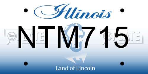 NTM715 Illinois License Plate