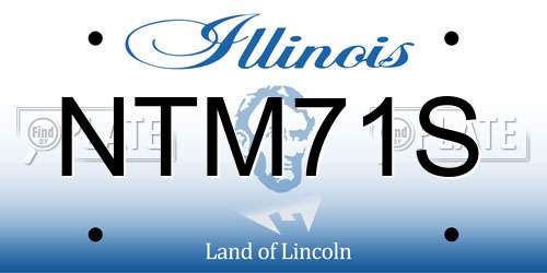 NTM71S Illinois License Plate