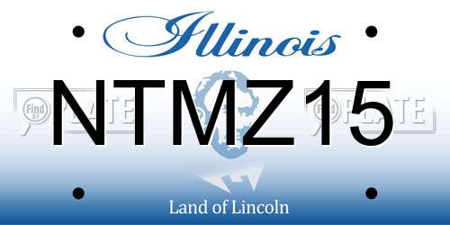 NTMZ15 Illinois License Plate