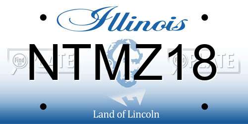 NTMZ18 Illinois License Plate