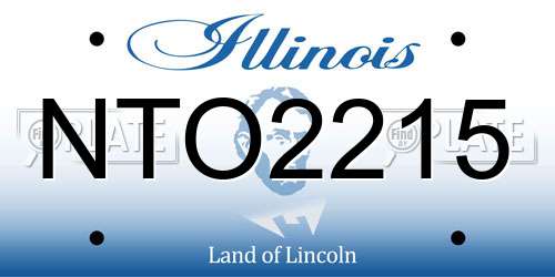 NTO2215 Illinois License Plate