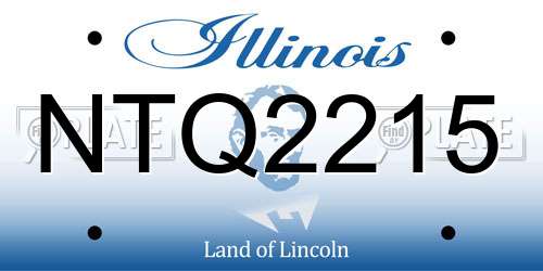 NTQ2215 Illinois License Plate