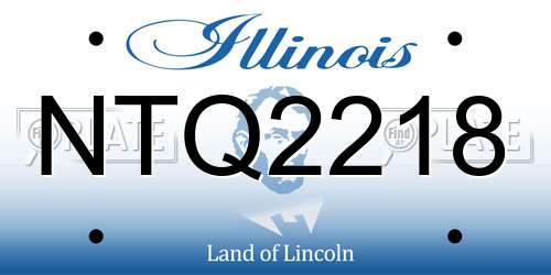 NTQ2218 Illinois License Plate