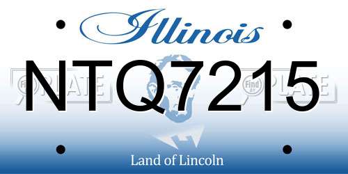 NTQ7215 Illinois License Plate