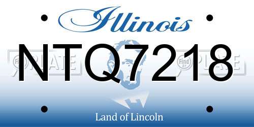 NTQ7218 Illinois License Plate