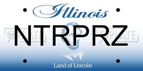 NTRPRZ Illinois License Plate