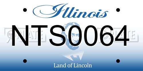 NTS0064 Illinois License Plate