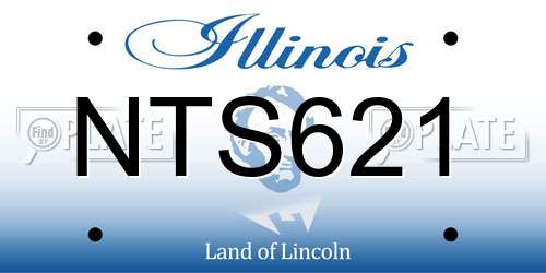 NTS621 Illinois License Plate