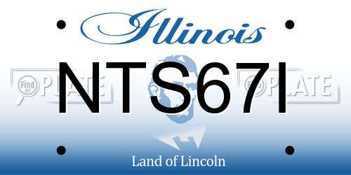 NTS67I Illinois License Plate