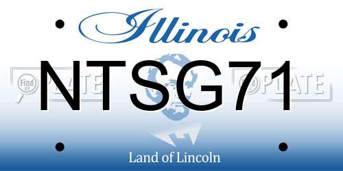 NTSG71 Illinois License Plate