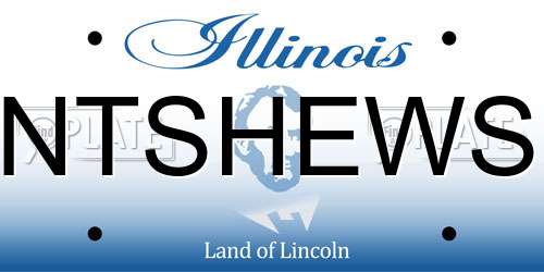 NTSHEWS Illinois License Plate