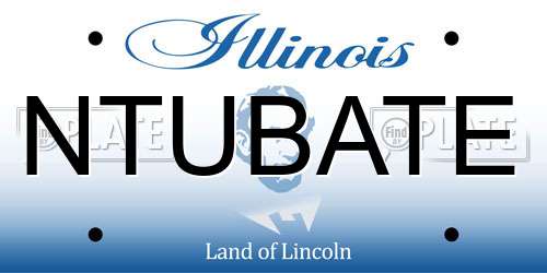 NTUBATE Illinois License Plate