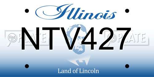 NTV427 Illinois License Plate