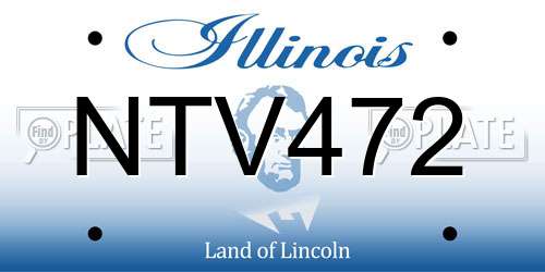 NTV472 Illinois License Plate