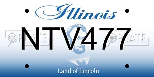 NTV477 Illinois License Plate
