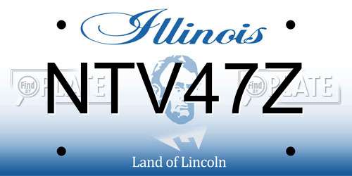 NTV47Z Illinois License Plate
