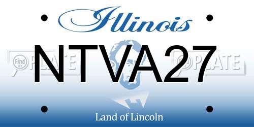 NTVA27 Illinois License Plate