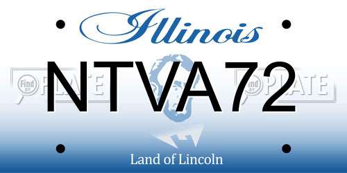 NTVA72 Illinois License Plate