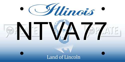 NTVA77 Illinois License Plate
